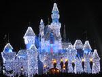Sleeping Beauty Castle at night